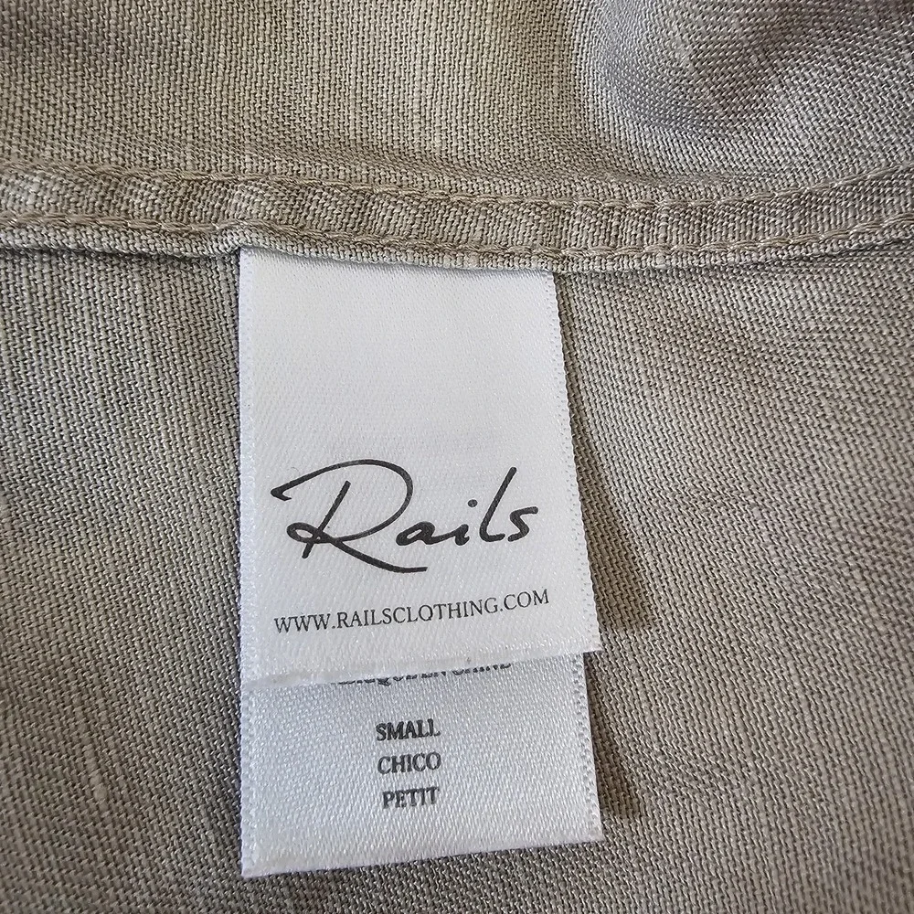 RAILS Marcel Sz Small Sage Camo Snap Front Button Long Sleeve Stars Shirt Jacket